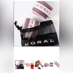 Koral Purple 1lb Weights with Mesh Bag